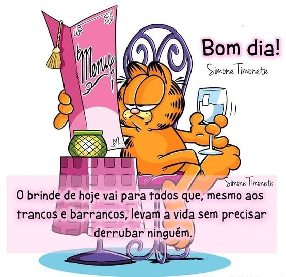 Bom dia o brinde de hoje