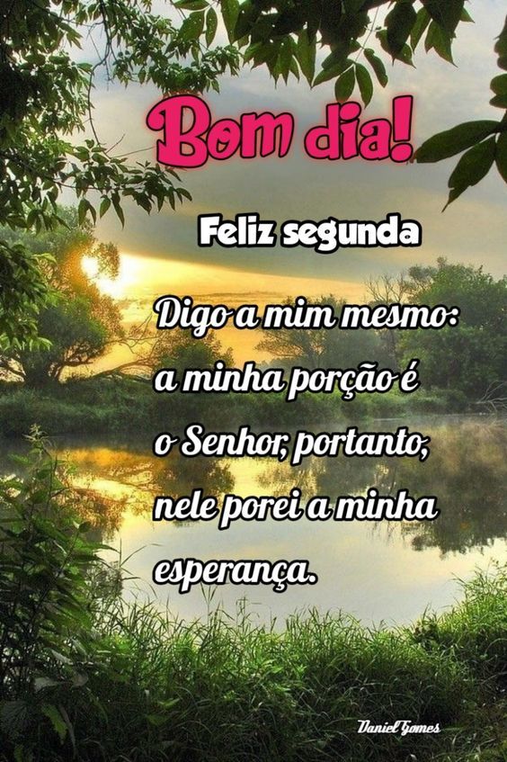 Feliz segunda minha esperança