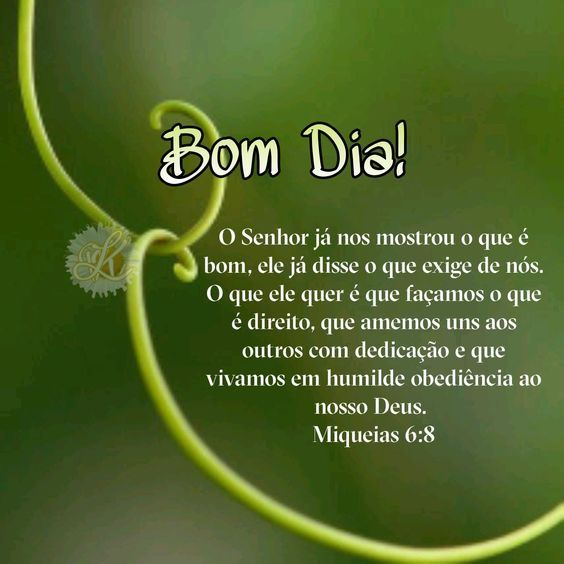 Bom dia nosso Deus