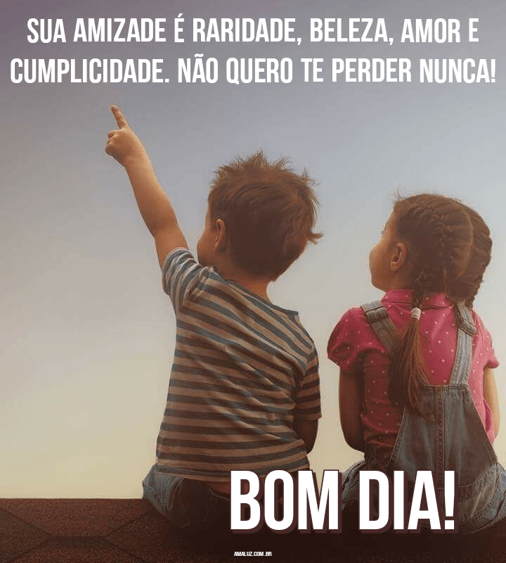 Bom dia amigo sua amizade é raridade