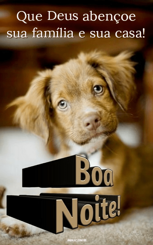 Boa noite que Deus abençoe sua família 