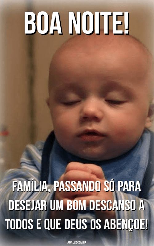 Imagens de boa noite família abençoada 