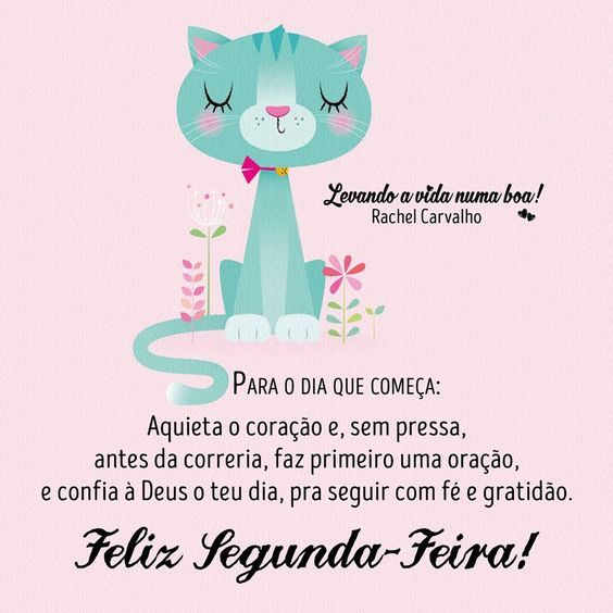 Para a segunda-feira que começa