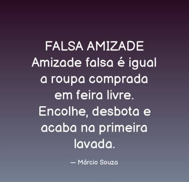 Frases de amizade falsas