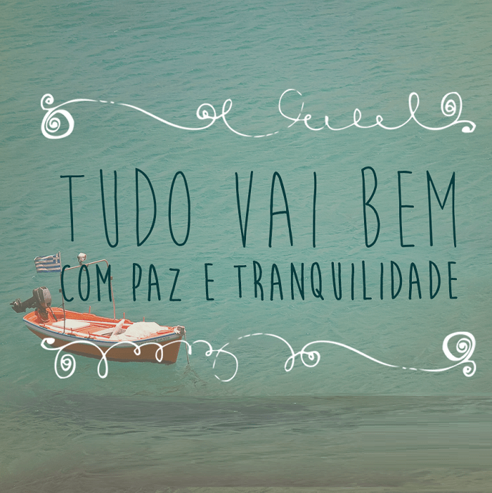 Paz e tranquilidade... Frases