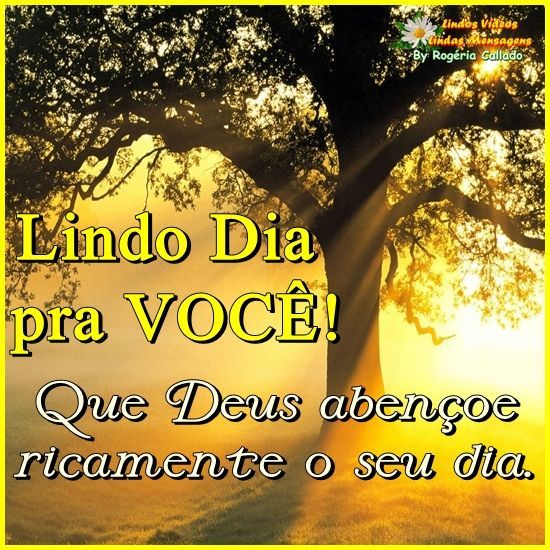 Tenha um lindo dia abençoado!