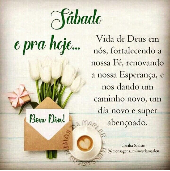 Um dia novo e super abençoado